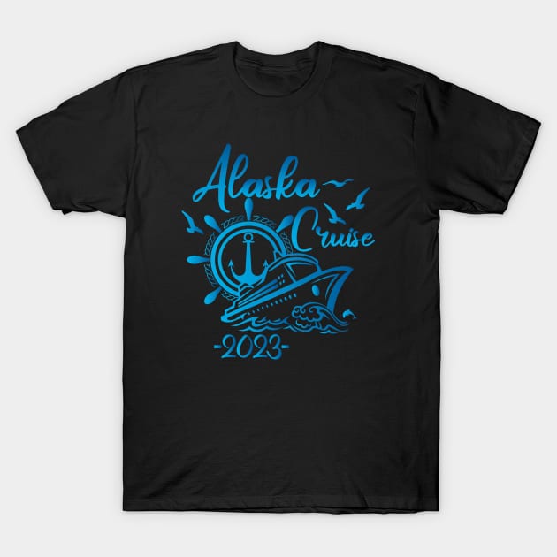 Alaska Cruise 2023 Family Friends and Group Summer Travel Vacation T-Shirt by AbstractA